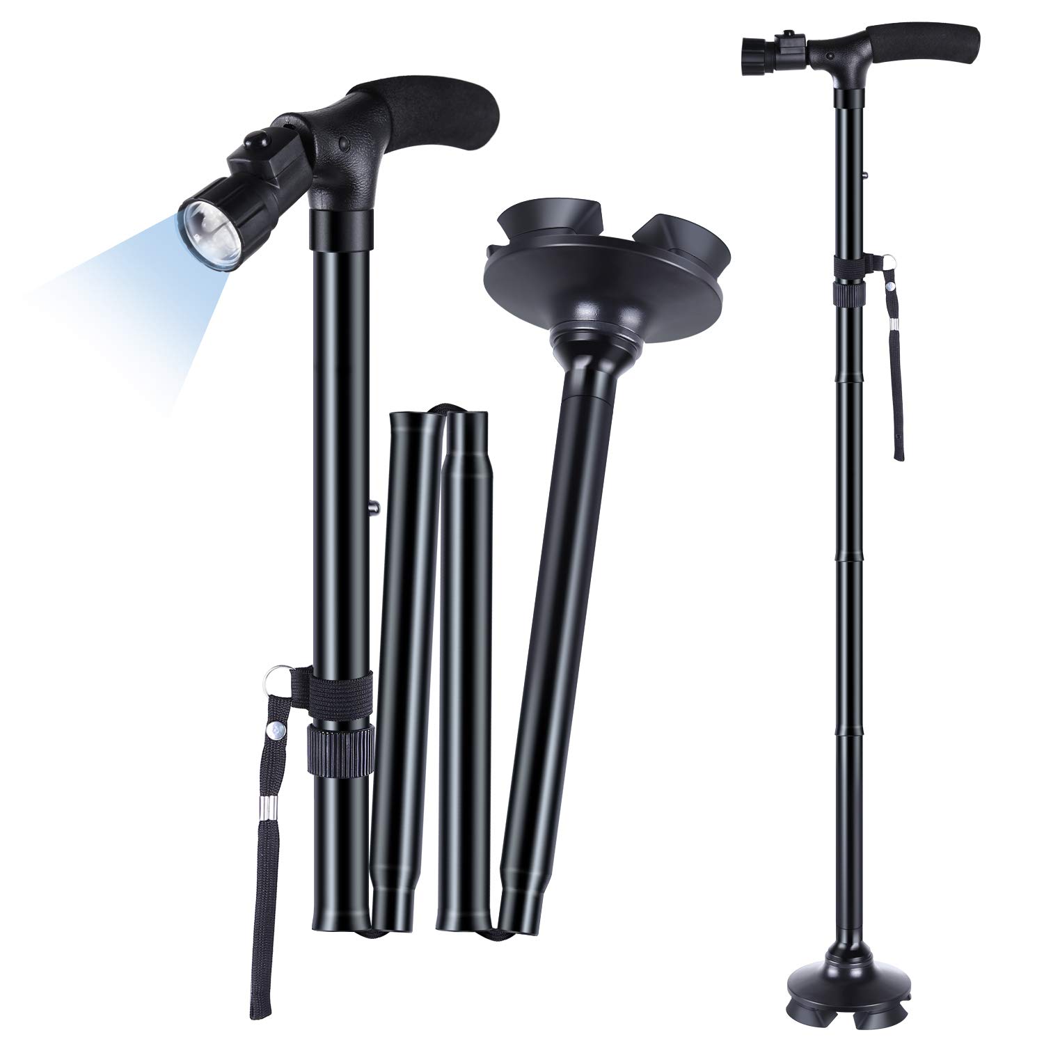 BASTON PEGABLE CON LAMPARA LED